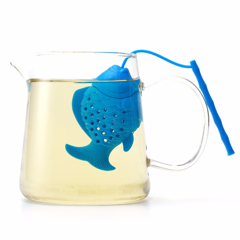小魚形硅膠泡茶器茶漏