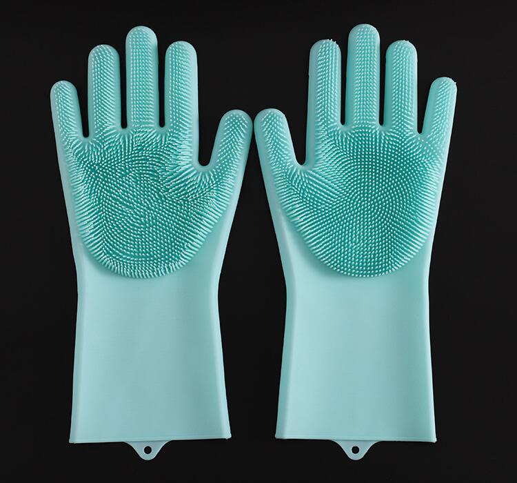硅膠洗碗清潔手套防燙手套