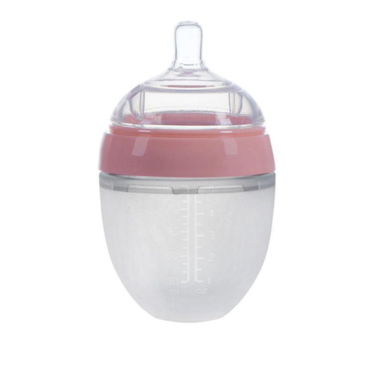 仿母乳寬口徑硅膠奶瓶