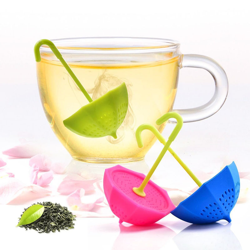 硅膠雨傘茶隔茶漏泡茶器